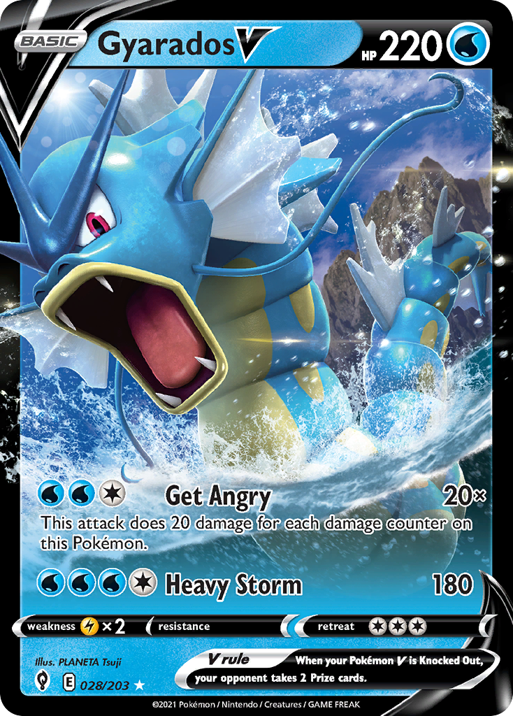 Gyarados V (28/203) - [Holo Foil] Evolving Skies (EVS)