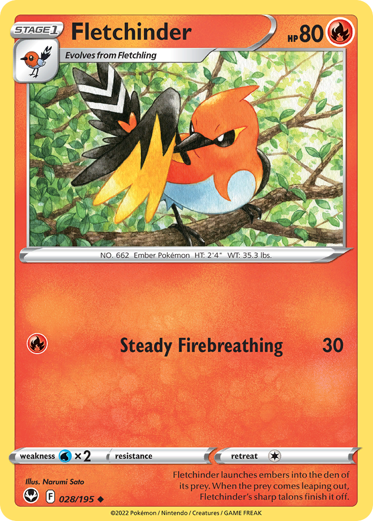 Fletchinder (28/195) - Silver Tempest (SIT)