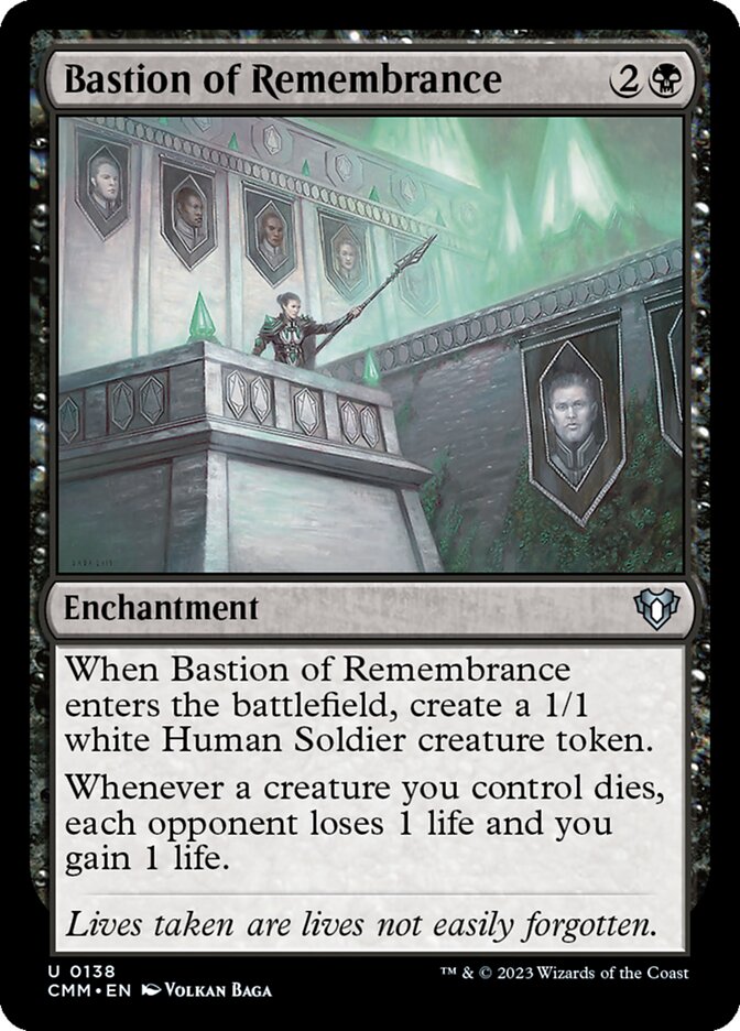 Bastion of Remembrance (138) - Commander Masters (CMM)