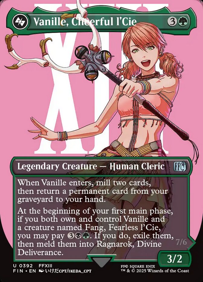 Vanille, Cheerful l'Cie (392) - [Foil, Borderless] Final Fantasy (FIN)