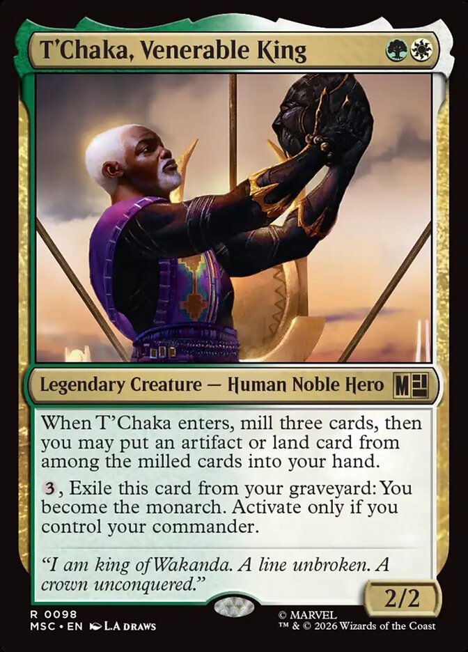 T'Chaka, Venerable King (98) - Marvel Super Heroes Commander (MSC)