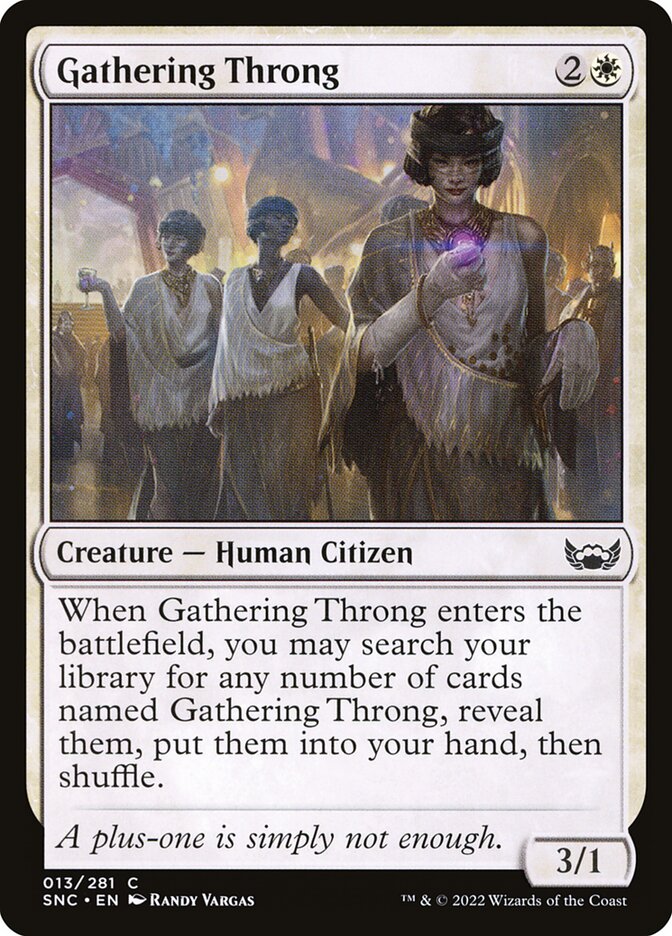 Gathering Throng (13) - Streets of New Capenna (SNC)