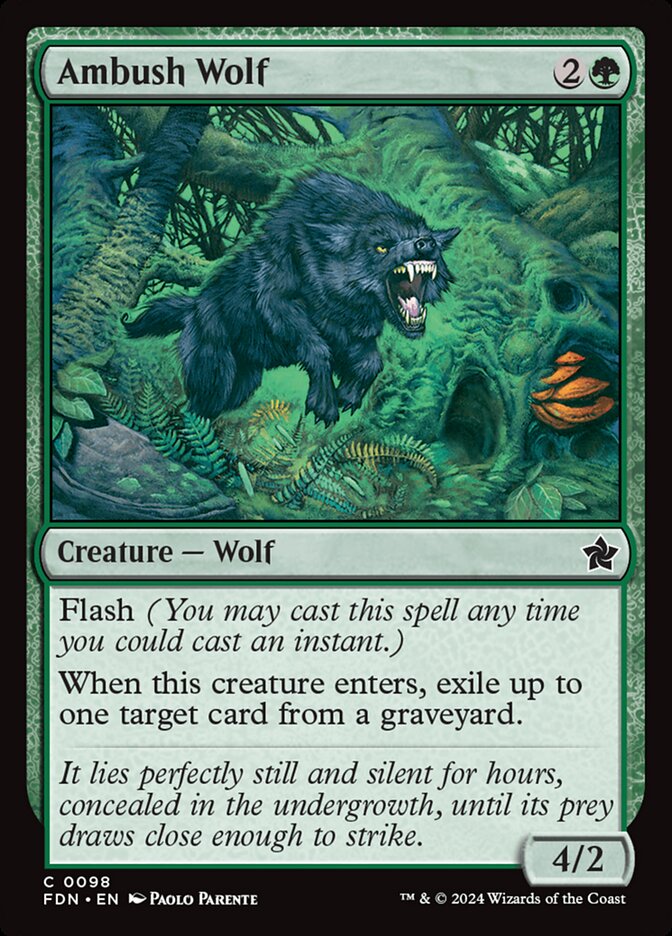 Ambush Wolf - [Foil] Foundations (FDN)