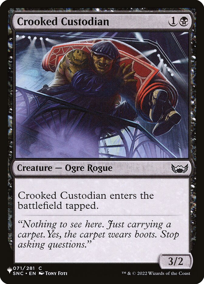 Crooked Custodian (SNC-71) - The List (PLST)