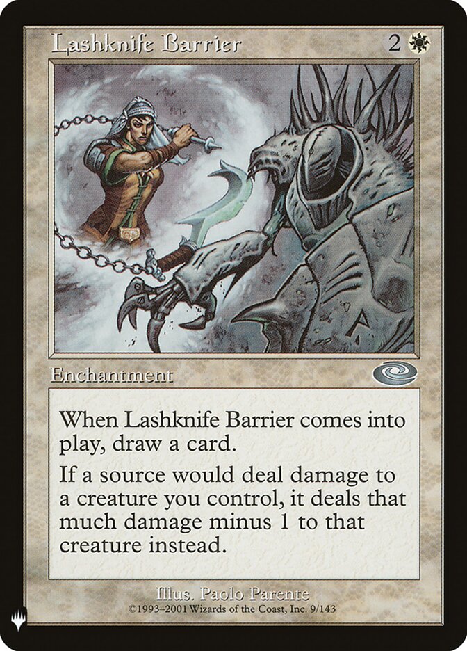 Lashknife Barrier (PLS-9) - The List (PLST)