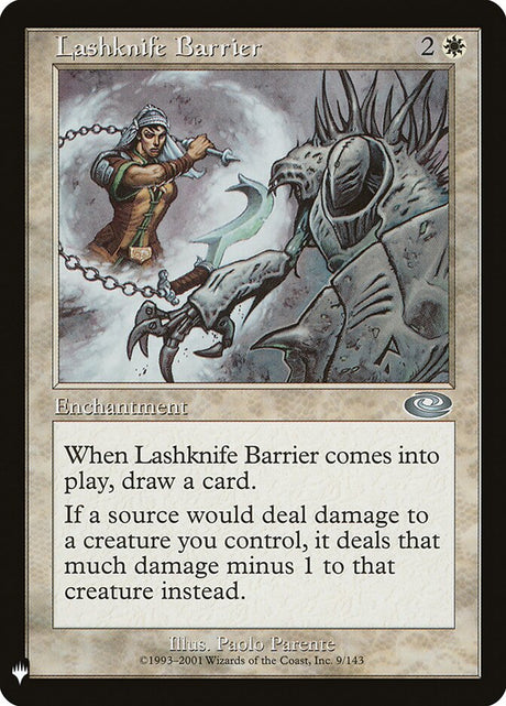 Lashknife Barrier (PLS-9) - The List (PLST)