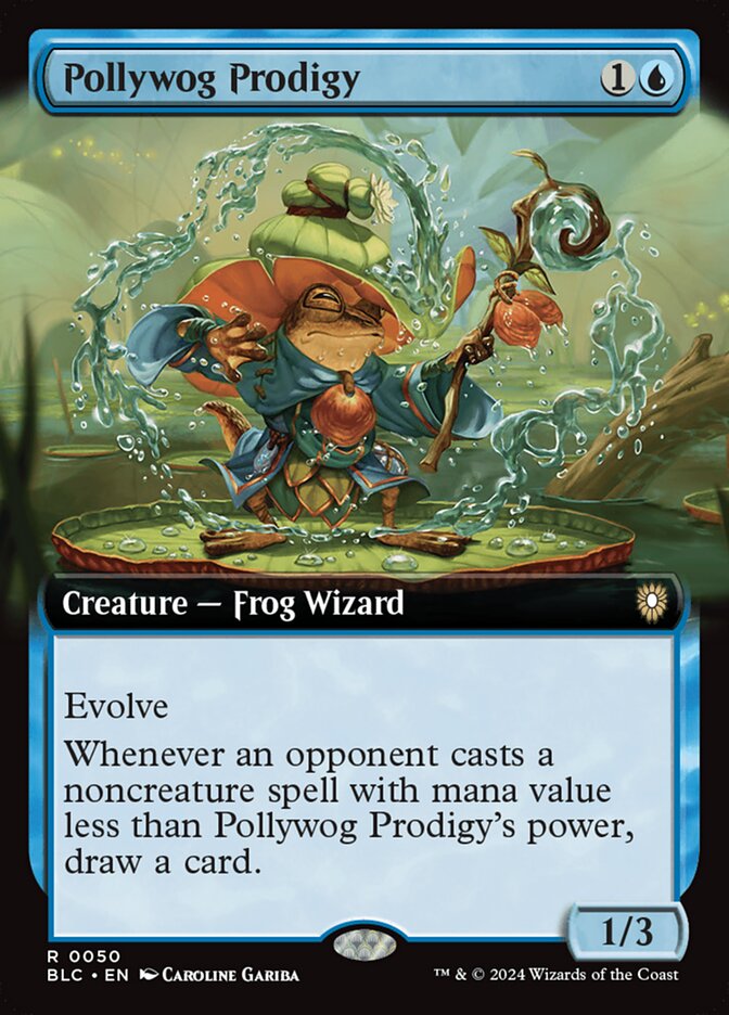 Pollywog Prodigy - [Foil, Extended Art] Bloomburrow Commander (BLC)