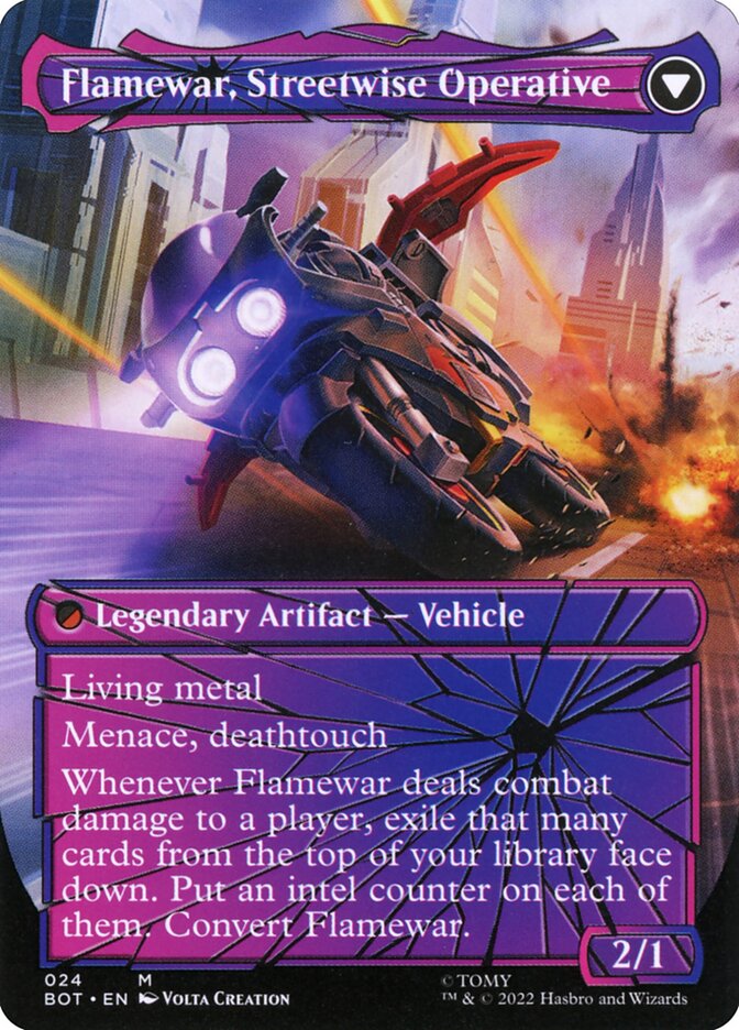 Flamewar, Brash Veteran // Flamewar, Streetwise Operative (24) - Transformers (BOT)