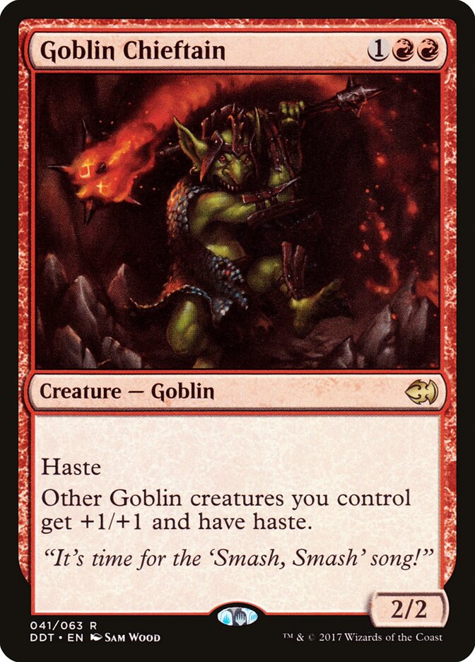 Goblin Chieftain (41) - Duel Decks: Merfolk vs. Goblins (DDT)