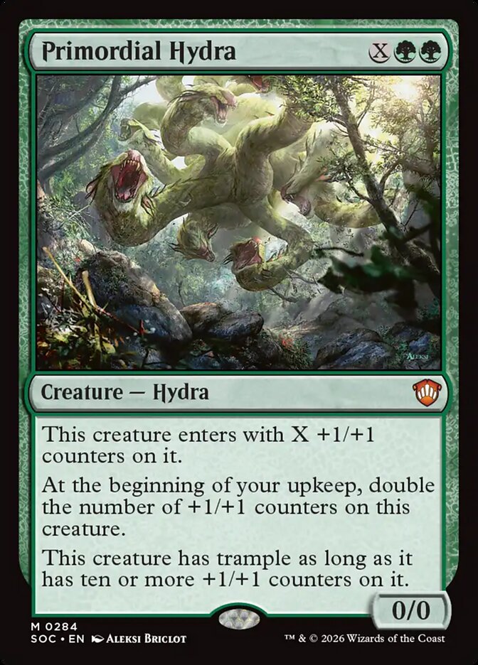 Primordial Hydra (284) - Secrets of Strixhaven Commander (SOC)