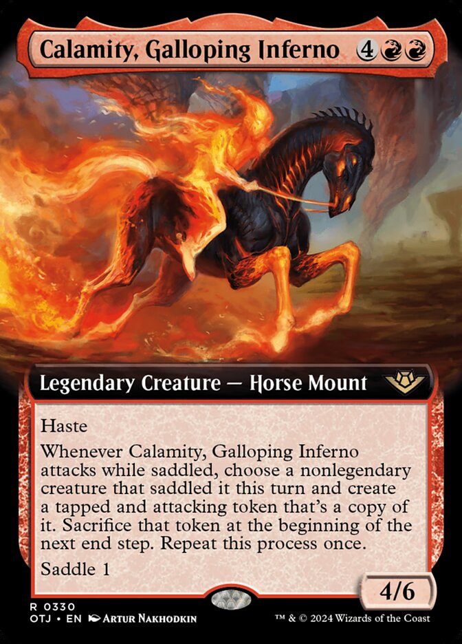 Calamity, Galloping Inferno - [Extended Art] Outlaws of Thunder Junction (OTJ)