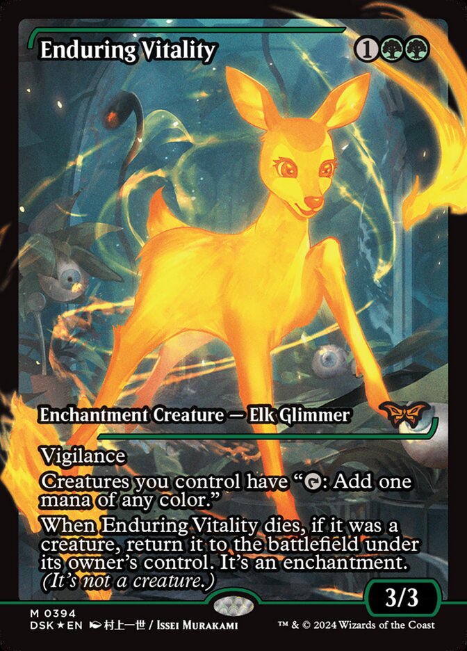 Enduring Vitality - [Foil, Japanese Showcase] Duskmourn: House of Horror (DSK)