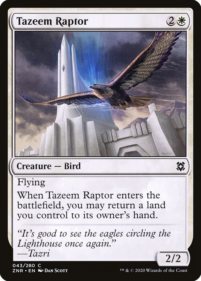 Tazeem Raptor (43) - Zendikar Rising (ZNR)