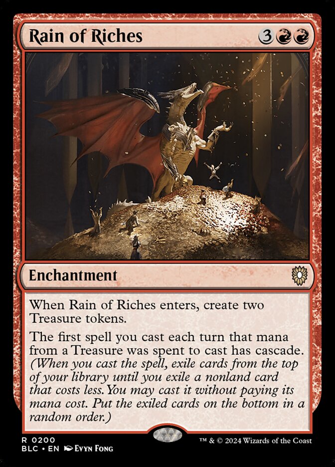Rain of Riches (200) - Bloomburrow Commander (BLC)