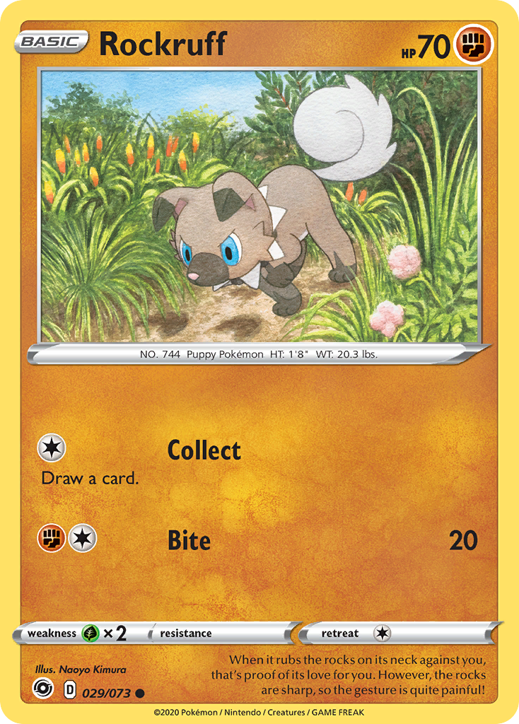 Rockruff (29/73) - [Reverse Holo] Champion's Path (CPA)