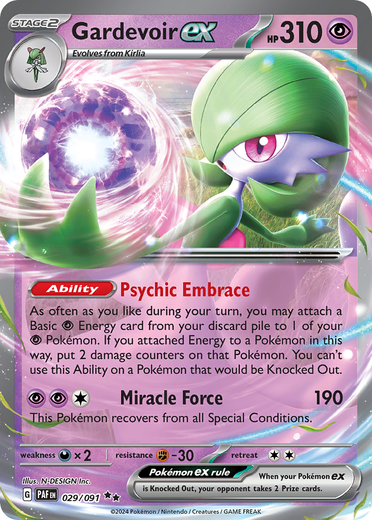 Gardevoir ex (29/91) - [Holo Foil] Paldean Fates (PAF)