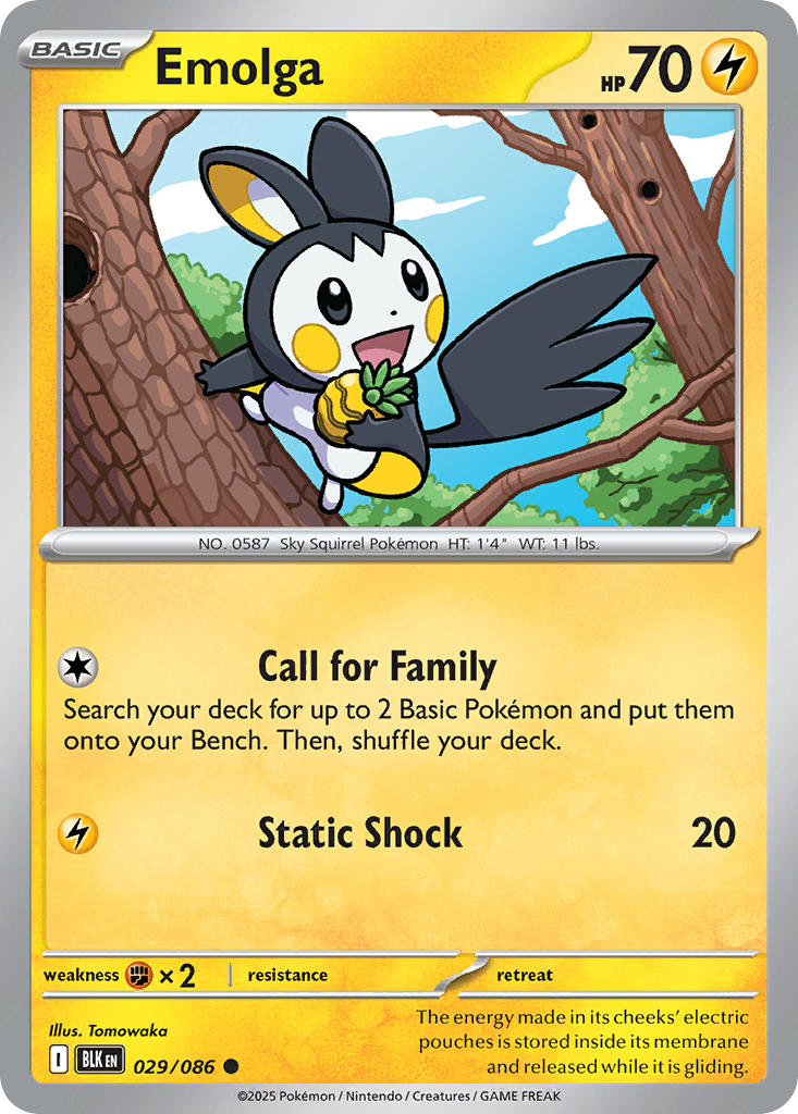 Emolga (29/86) - Black Bolt (BLK)