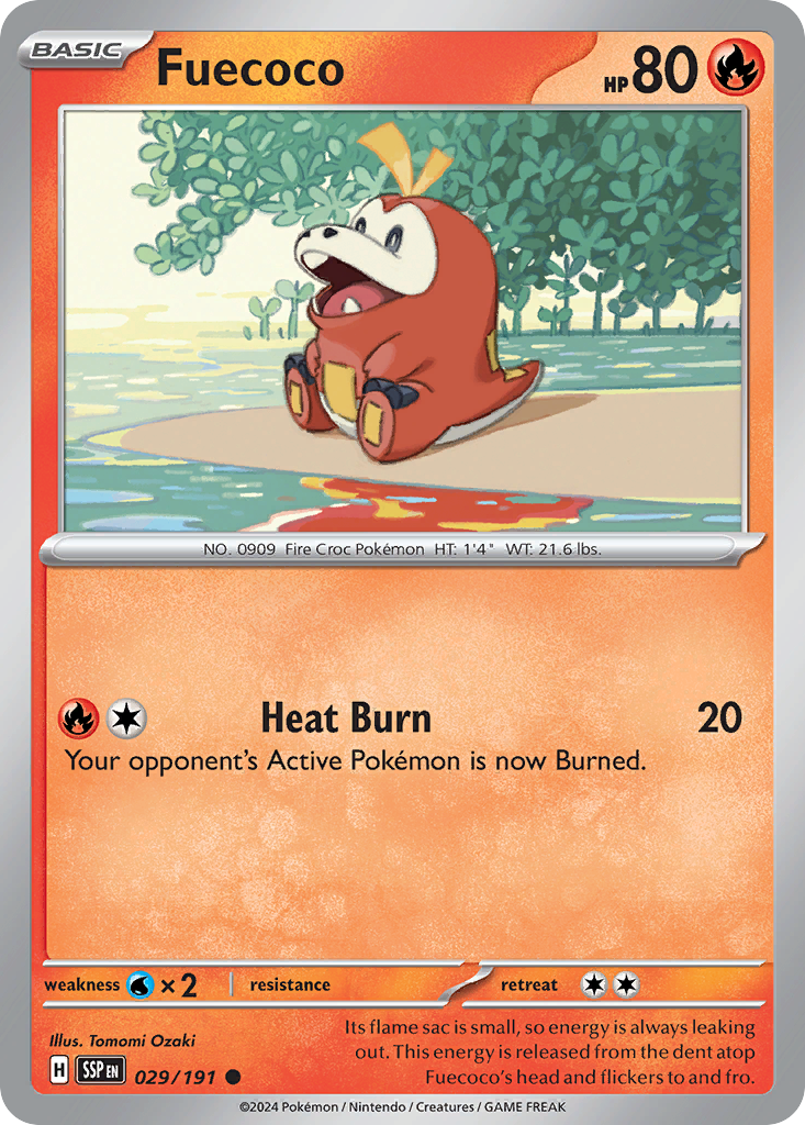 Fuecoco (29/191) - Surging Sparks (SSP)