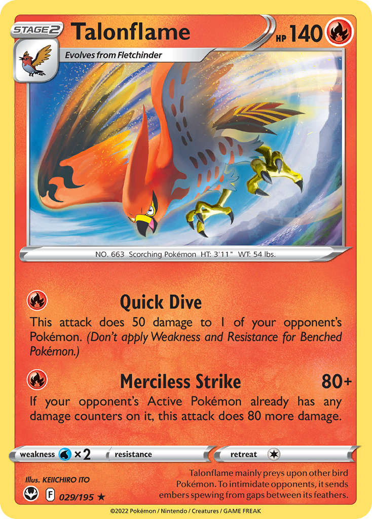 Talonflame (29/195) - Silver Tempest (SIT)