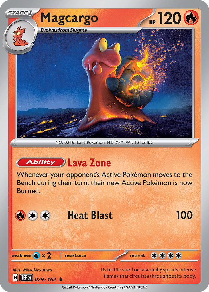 Magcargo (29/162) - [Reverse Holo] Temporal Forces (TEF)