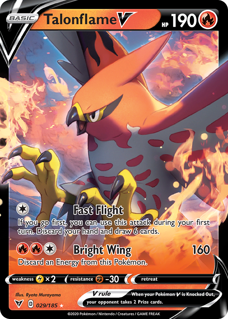 Talonflame V (29/185) - [Holo Foil] Vivid Voltage (VIV)