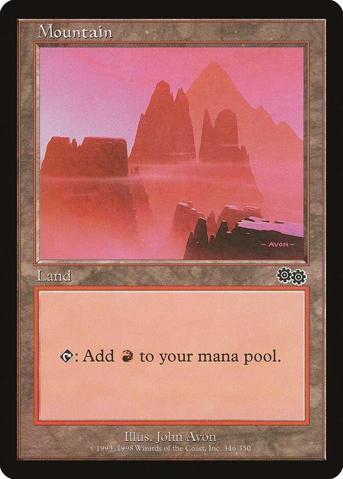 Mountain (346) - Urza's Saga (USG)