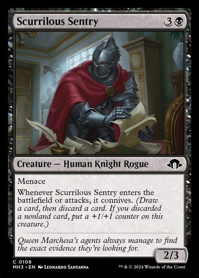 Scurrilous Sentry (108) - Modern Horizons 3 (MH3)