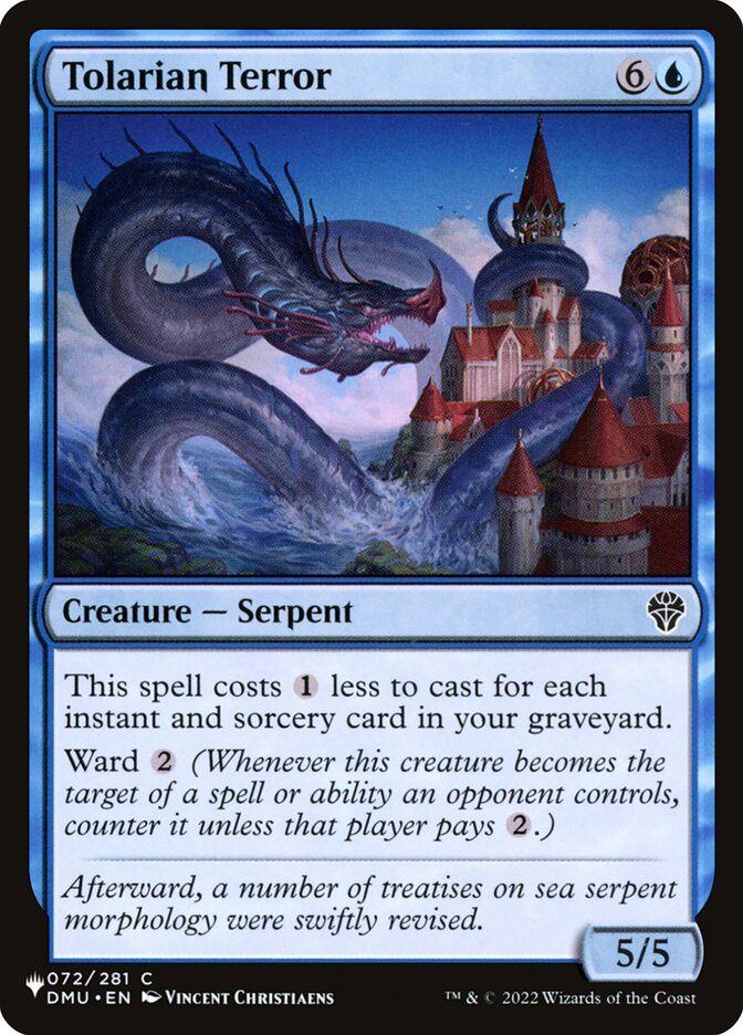 Tolarian Terror (DMU-72) - The List (PLST)