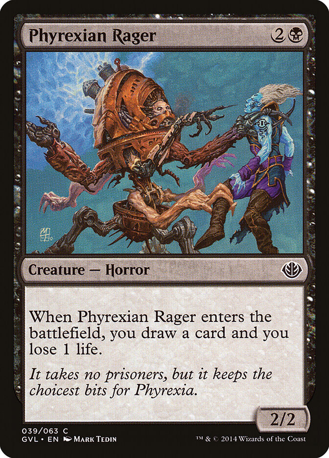 Phyrexian Rager (39) - Duel Decks Anthology: Garruk vs. Liliana (GVL)