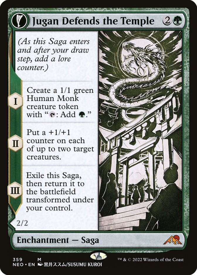 Jugan Defends the Temple // Remnant of the Rising Star (359) - Kamigawa: Neon Dynasty (NEO)