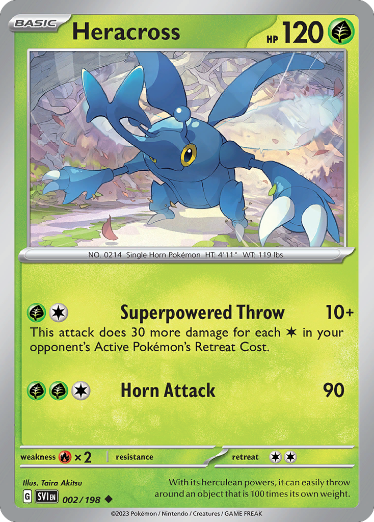 Heracross (2/198) - [Reverse Holo] Scarlet & Violet (SVI)