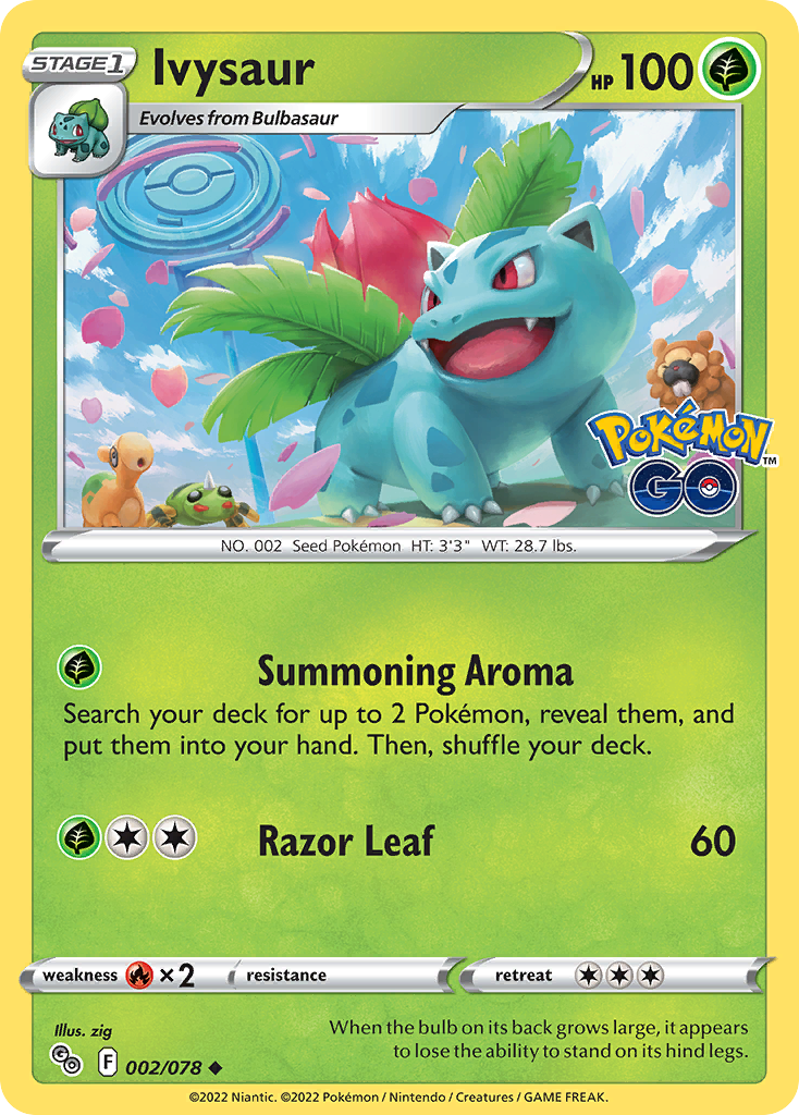 Ivysaur (2/78) - [Reverse Holo] Pokemon GO (PGO)