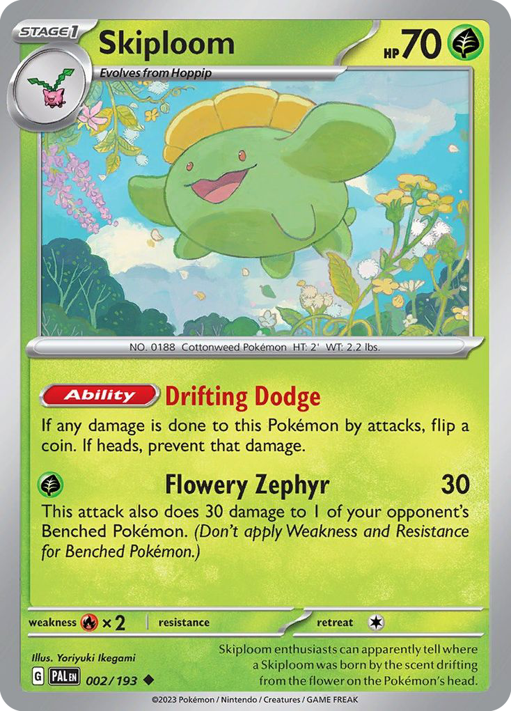 Skiploom (2/193) - [Reverse Holo] Paldea Evolved (PAL)