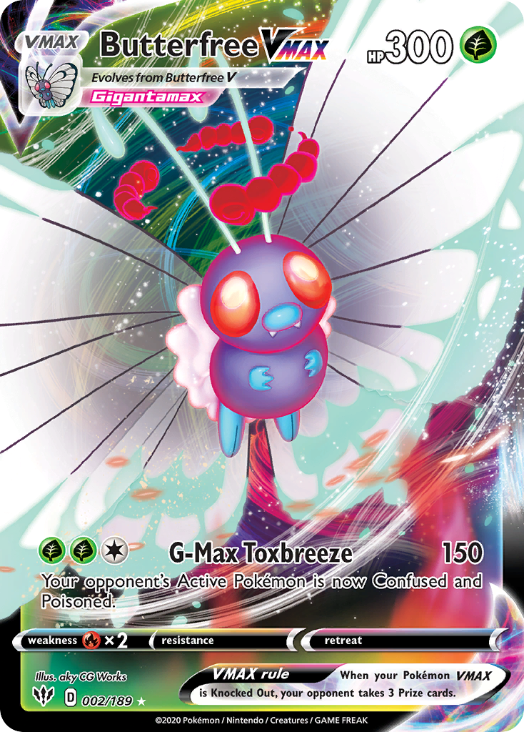 Butterfree VMAX (2/189) - [Holo Foil] Darkness Ablaze (DAA)