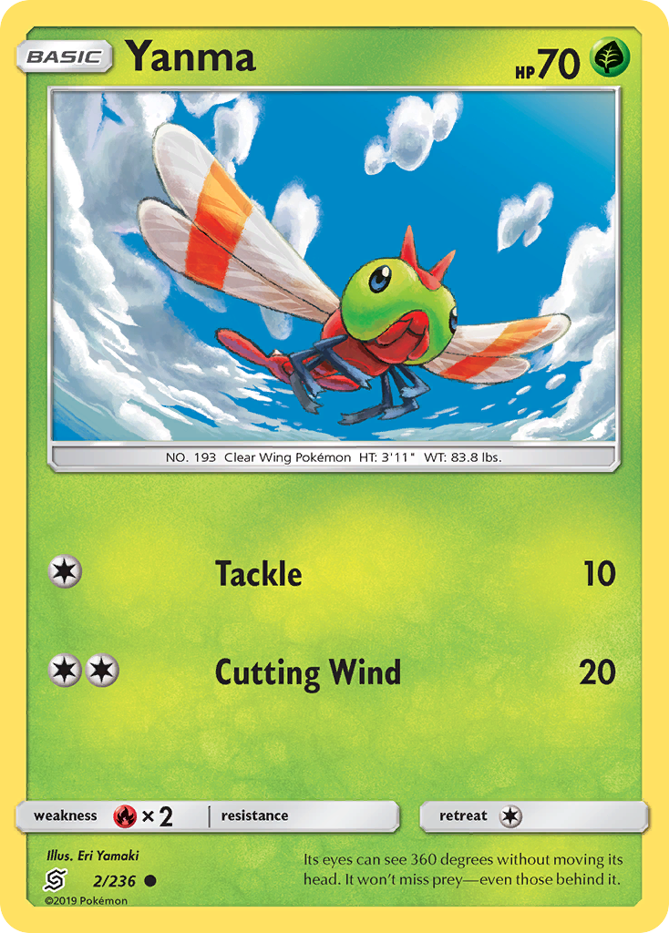 Yanma (2/236) - [Reverse Holo] Unified Minds (UNM)