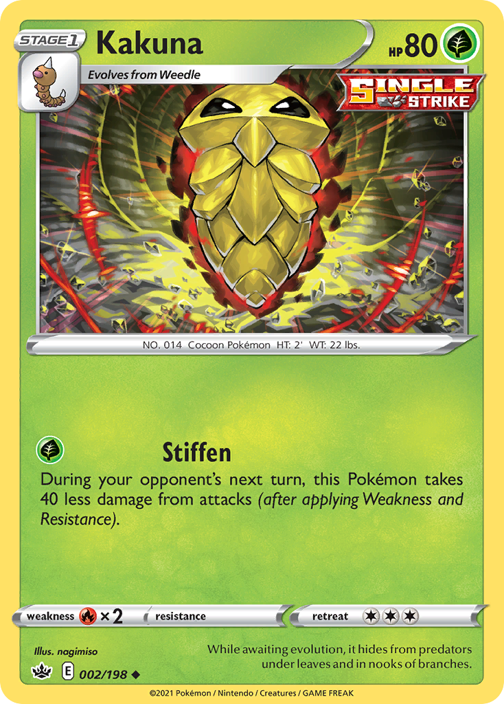 Kakuna (2/198) - [Reverse Holo] Chilling Reign (CRE)