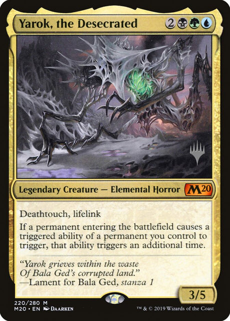 Yarok, the Desecrated (220p) - Core Set 2020 Promos (PM20)