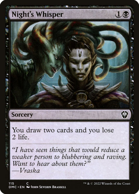 Night's Whisper (115) - Dominaria United Commander (DMC)