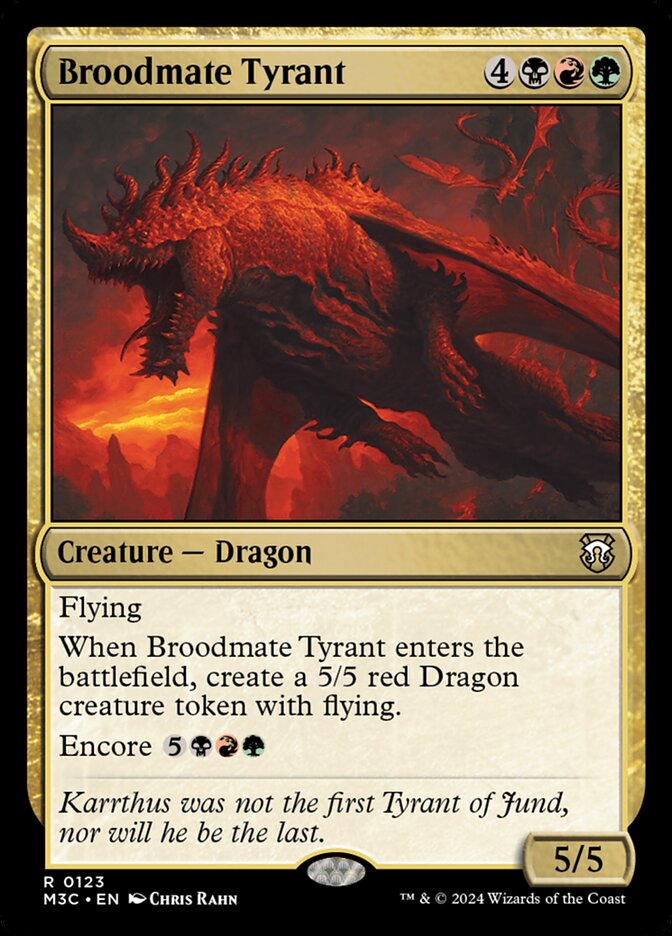 Broodmate Tyrant (123) - Modern Horizons 3 Commander (M3C)