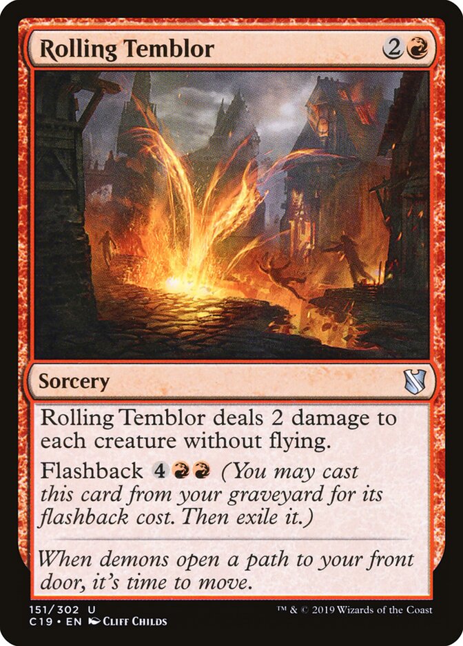 Rolling Temblor (151) - Commander 2019 (C19)