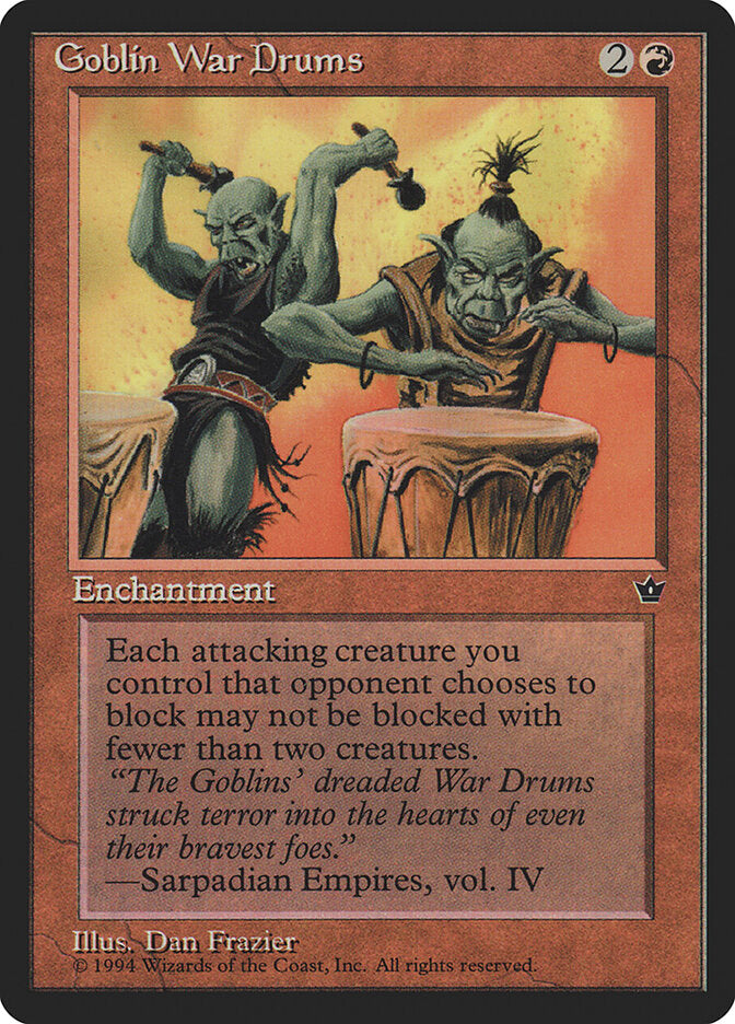 Goblin War Drums (58a) - Fallen Empires (FEM)