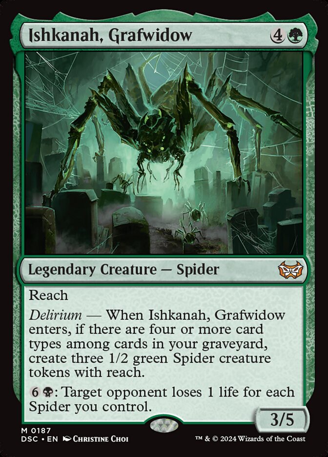 Ishkanah, Grafwidow (187) - Duskmourn: House of Horror Commander (DSC)