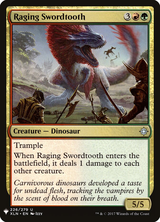 Raging Swordtooth (XLN-226) - The List (PLST)
