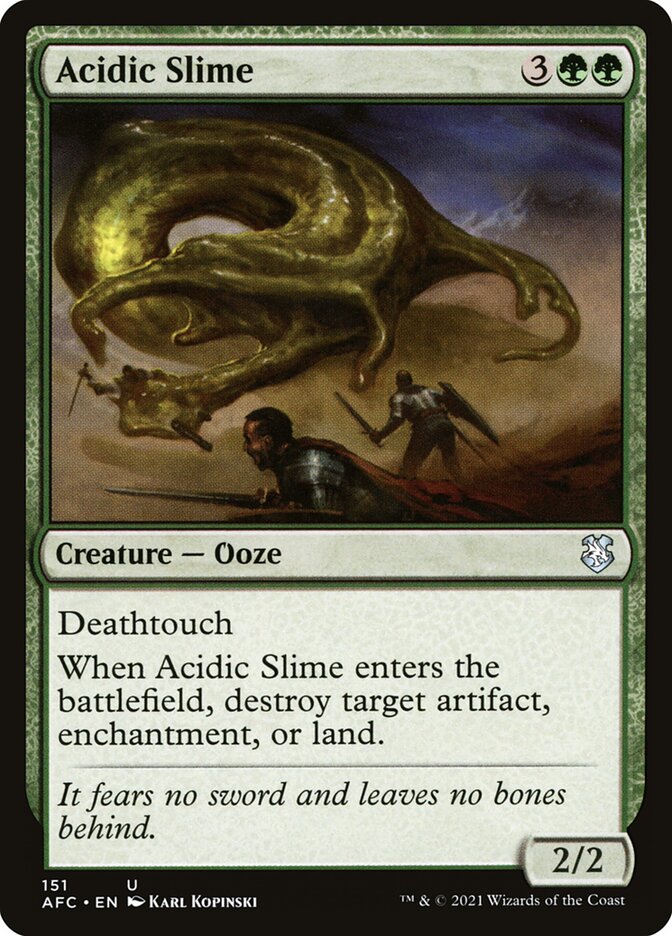 Acidic Slime (151) - Forgotten Realms Commander (AFC)