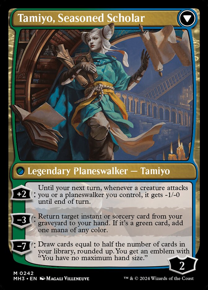 Tamiyo, Inquisitive Student // Tamiyo, Seasoned Scholar (242) - Modern Horizons 3 (MH3)