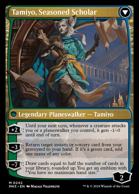 Tamiyo, Inquisitive Student // Tamiyo, Seasoned Scholar (242) - Modern Horizons 3 (MH3)