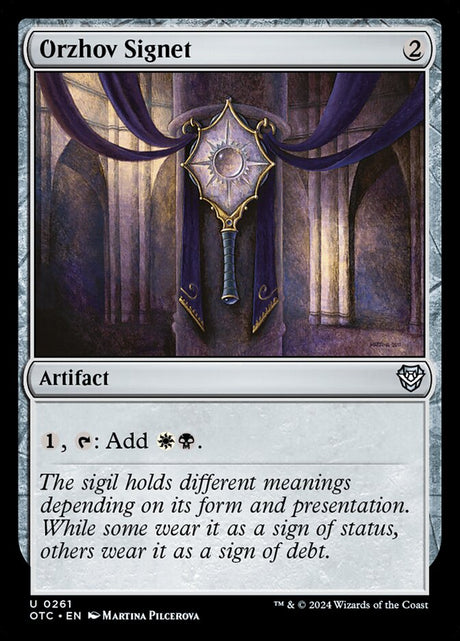 Orzhov Signet (261) - Outlaws of Thunder Junction Commander (OTC)