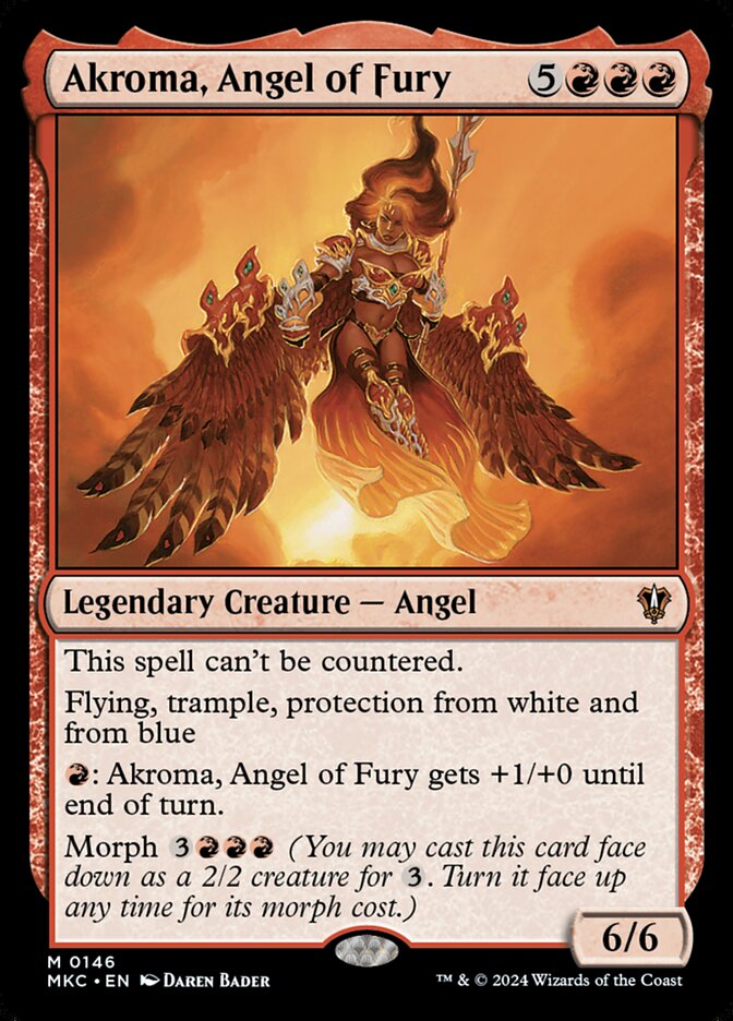 Akroma, Angel of Fury (146) - Murders at Karlov Manor Commander (MKC)