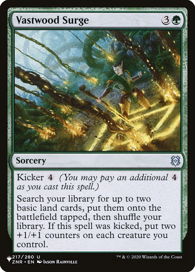 Vastwood Surge (ZNR-217) - The List (PLST)