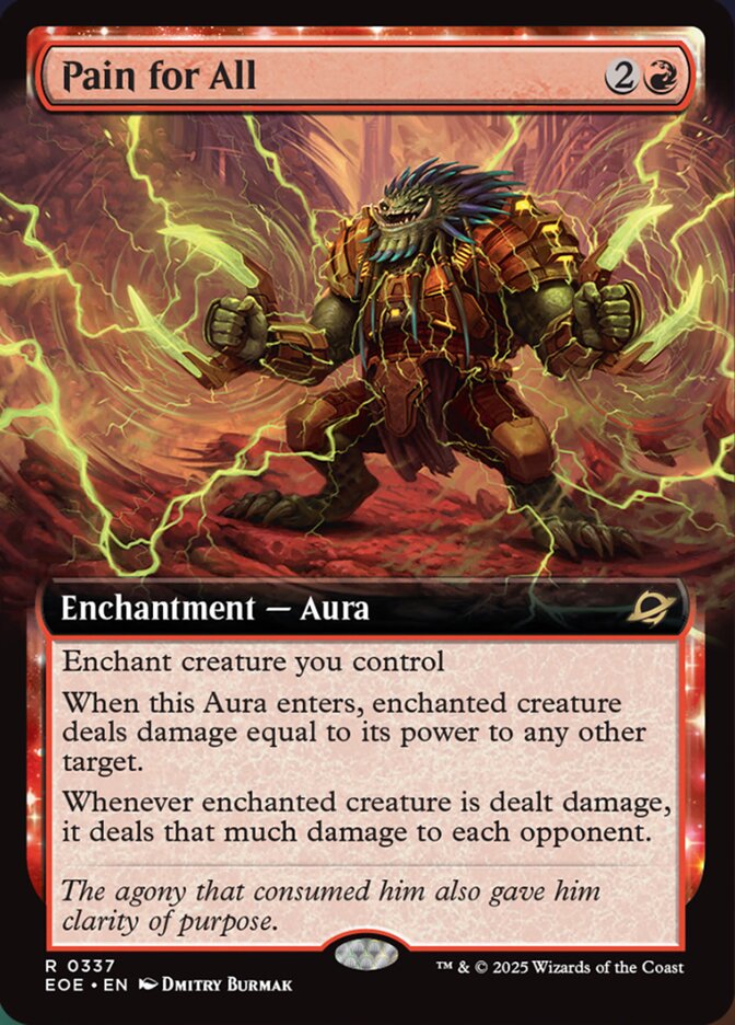 Pain for All (337) - [Foil, Extended Art] Edge of Eternities (EOE)